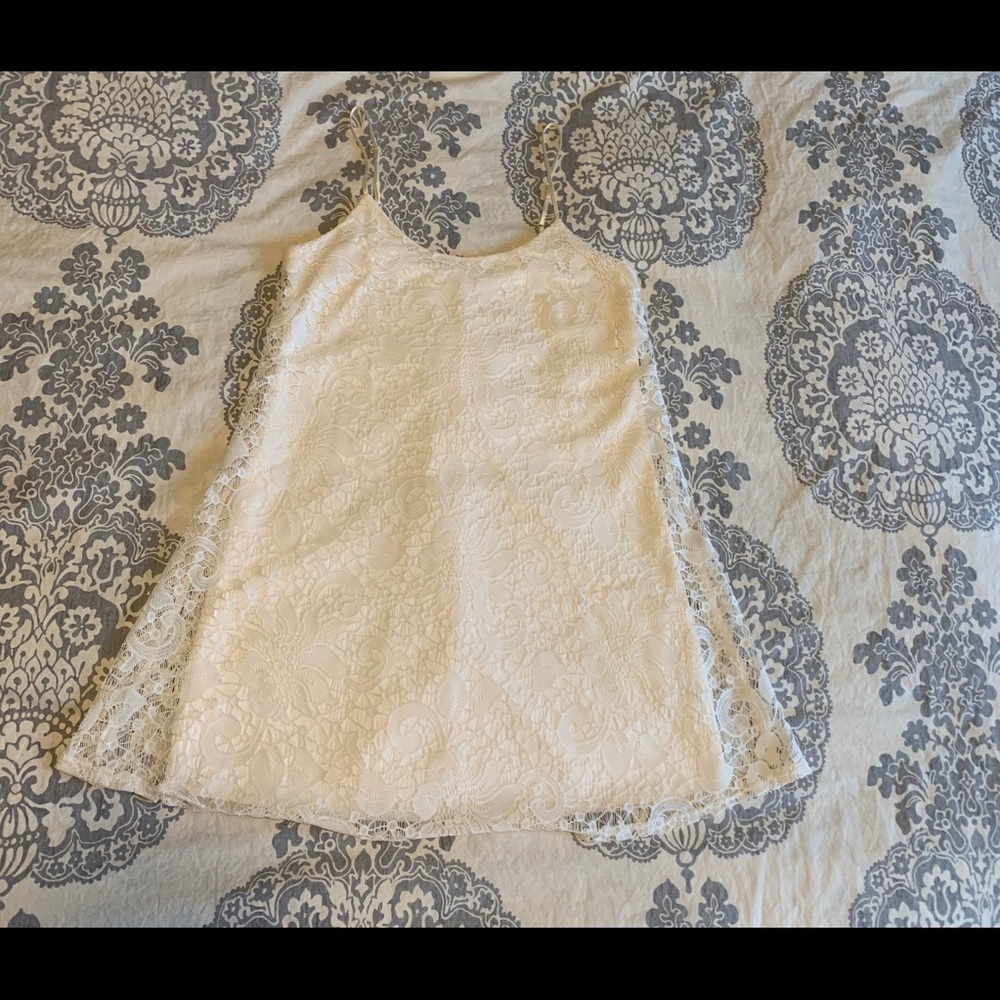 Cream lace dress